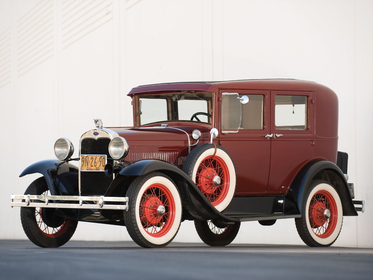 Ford Model A 1927. Carrosserie, extérieur. Berline, 1 génération