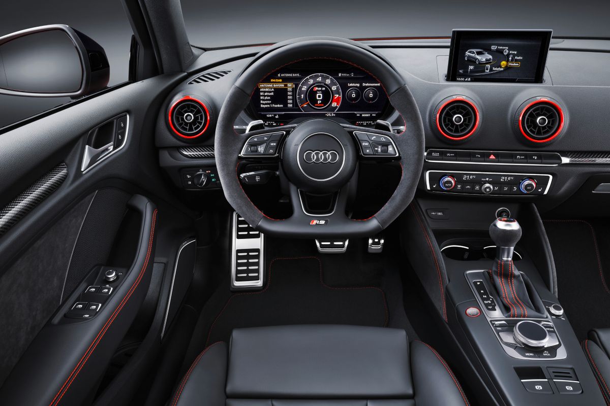Audi RS3 2017. Dashboard. Sedan, 2 generation, restyling