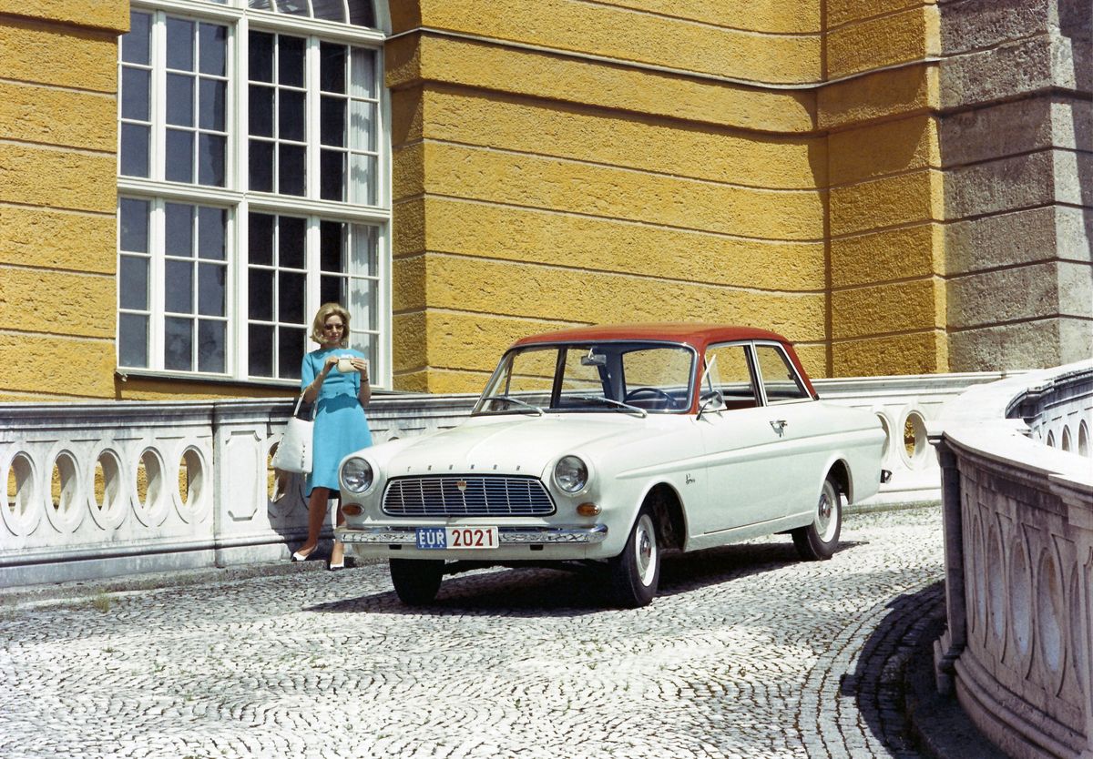 פורד טאונוס ‏1964. מרכב, צורה. סדאן 2 דלתות, 1 דור
