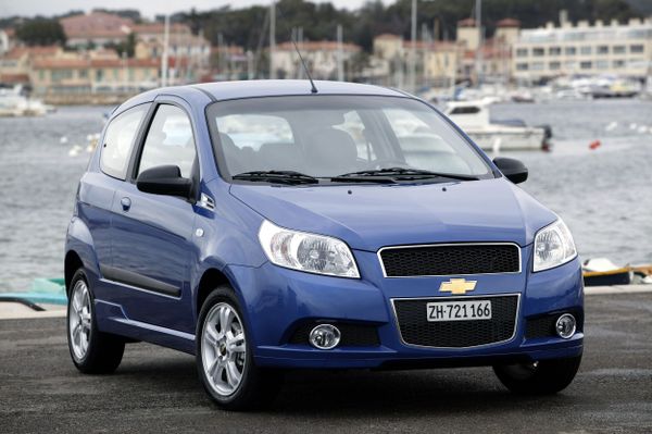 Chevrolet Aveo 2007. Carrosserie, extérieur. Mini 3-portes, 1 génération, restyling