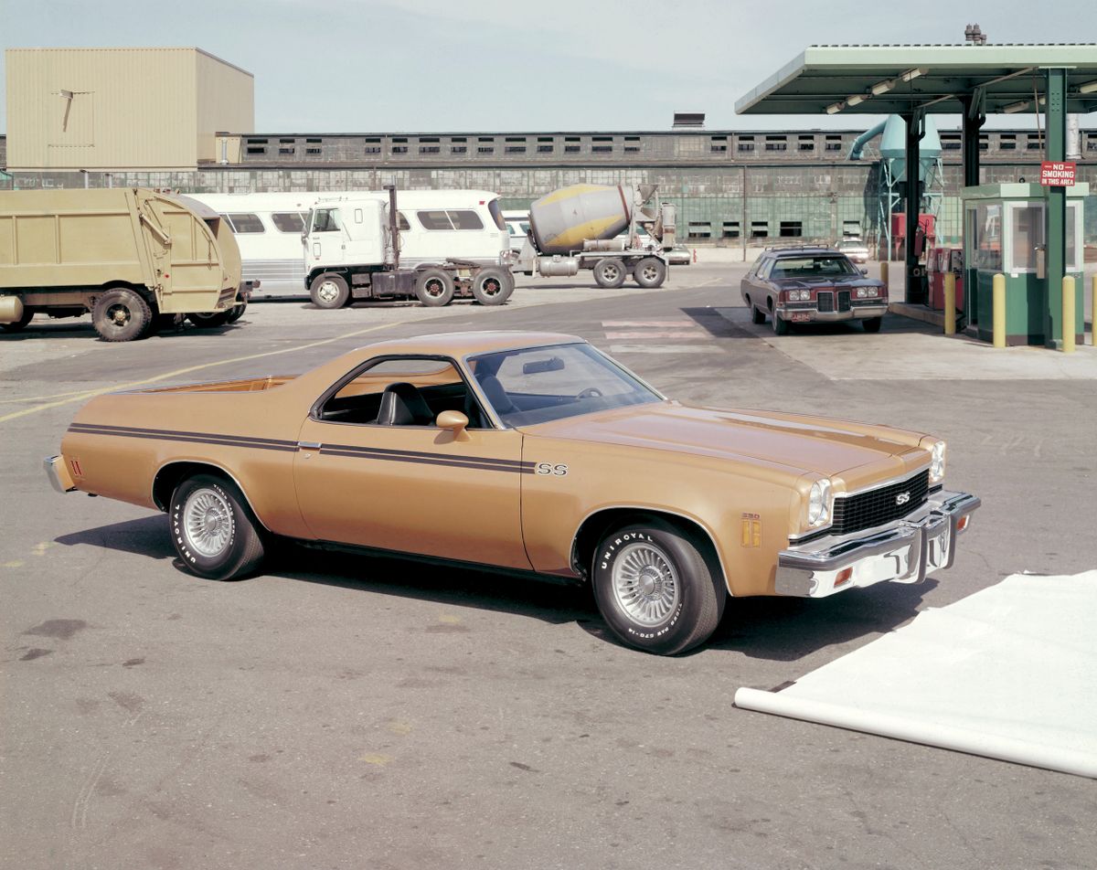 Chevrolet El Camino 1973. Carrosserie, extérieur. 1 pick-up, 4 génération