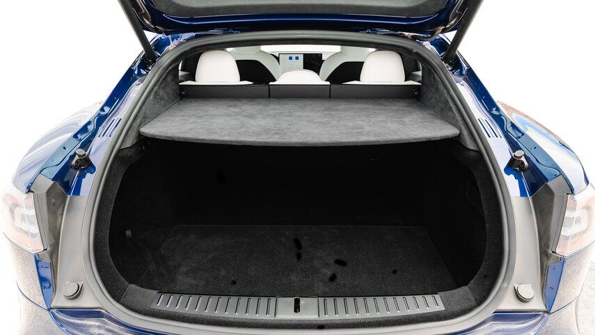 Тесла Модель S 2021. Багажник. Лифтбэк, 1 поколение, рестайлинг 2
