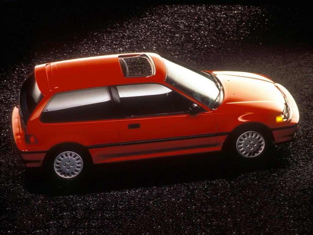 Honda Civic 1989. Carrosserie, extérieur. Mini 3-portes, 4 génération, restyling