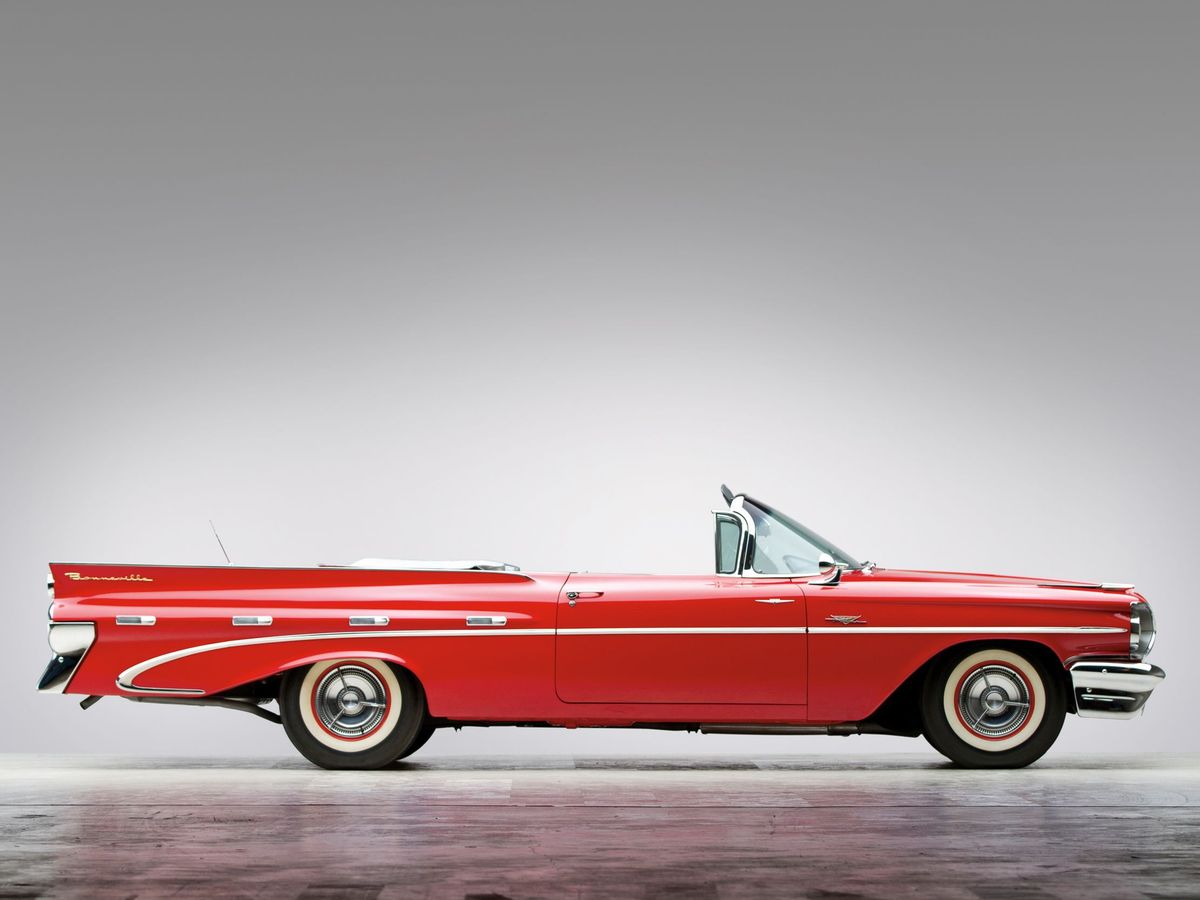 بونتياك بونيفيل 1959. الهيكل، المظهر الخارجي. كابريو, 2 الجيل