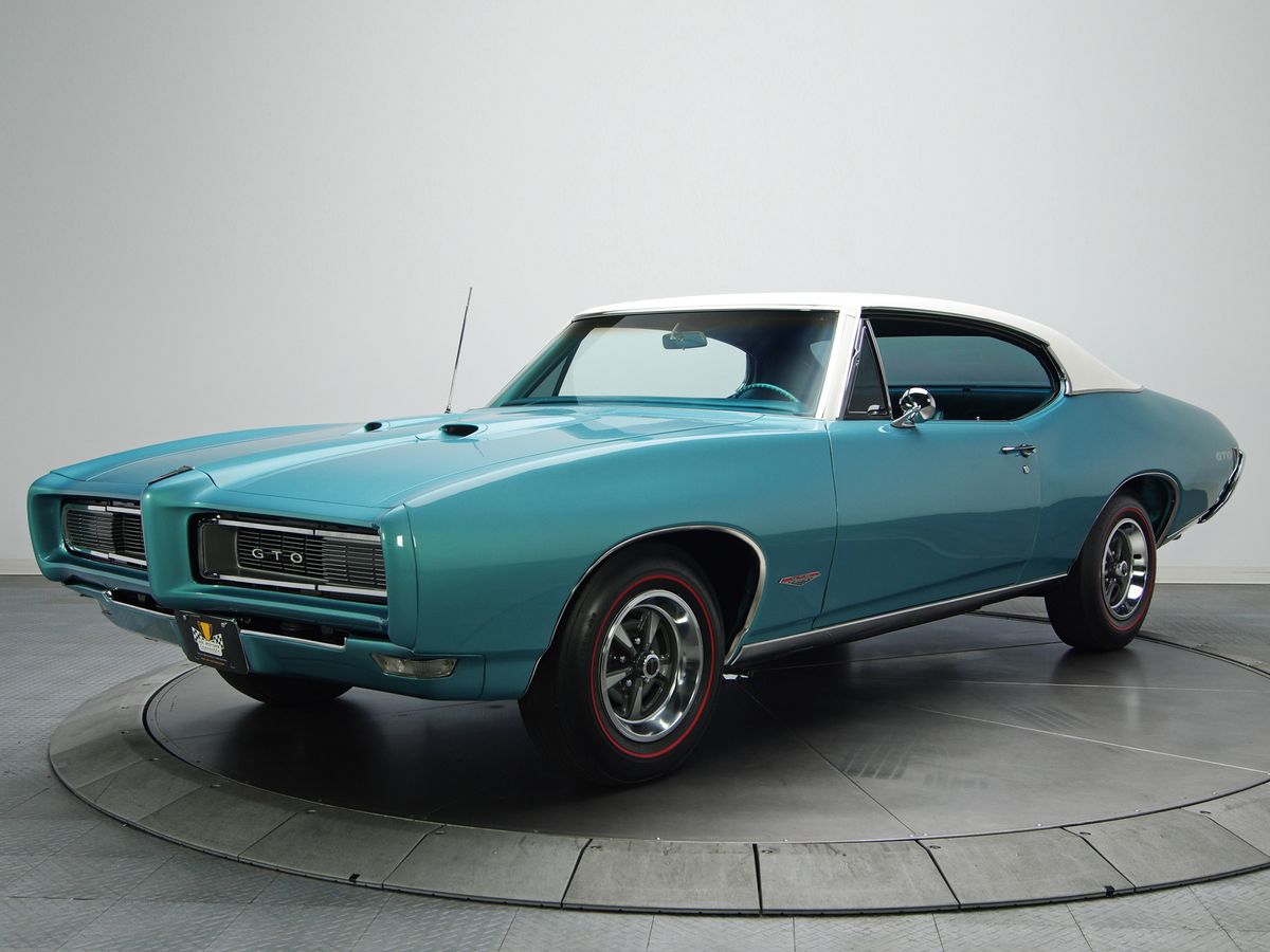 Pontiac GTO 1968. Carrosserie, extérieur. Coupé sans montants, 2 génération