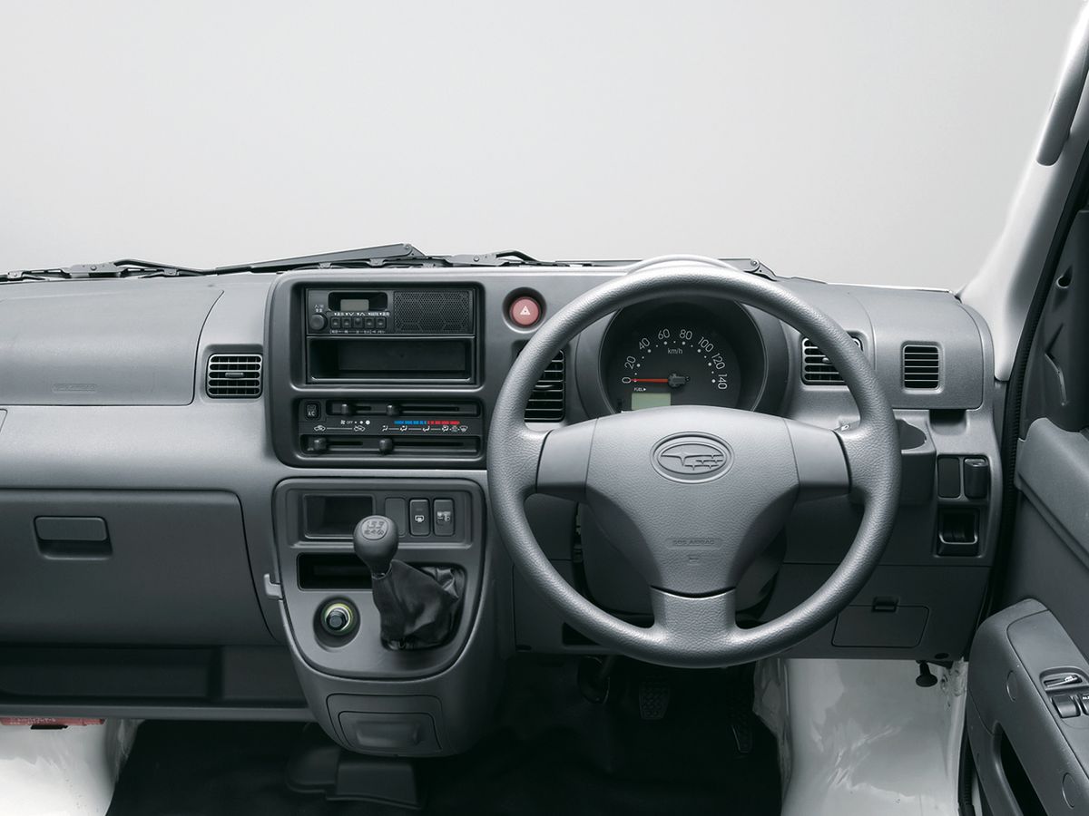 Subaru Sambar 2012. Dashboard. Microvan, 7 generation