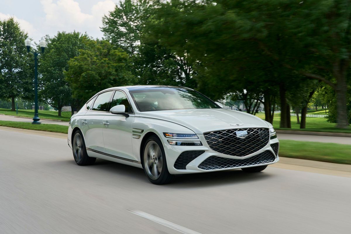 Genesis G80 2023. Кузов, экстерьер. Седан, 2 поколение, рестайлинг 1