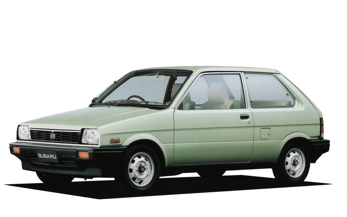Subaru Justy 1984. Carrosserie, extérieur. Mini 3-portes, 1 génération