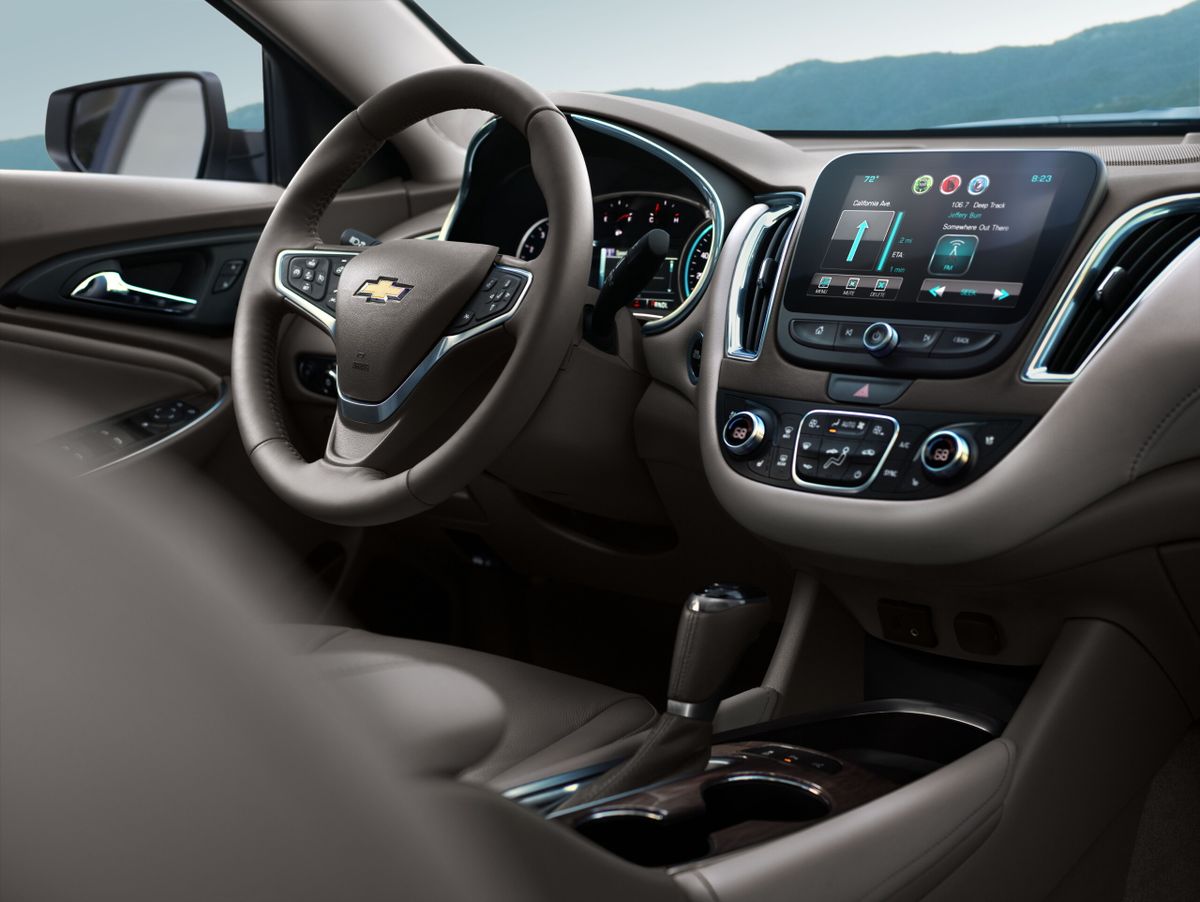 Chevrolet Malibu 2015. Dashboard. Sedan, 9 generation