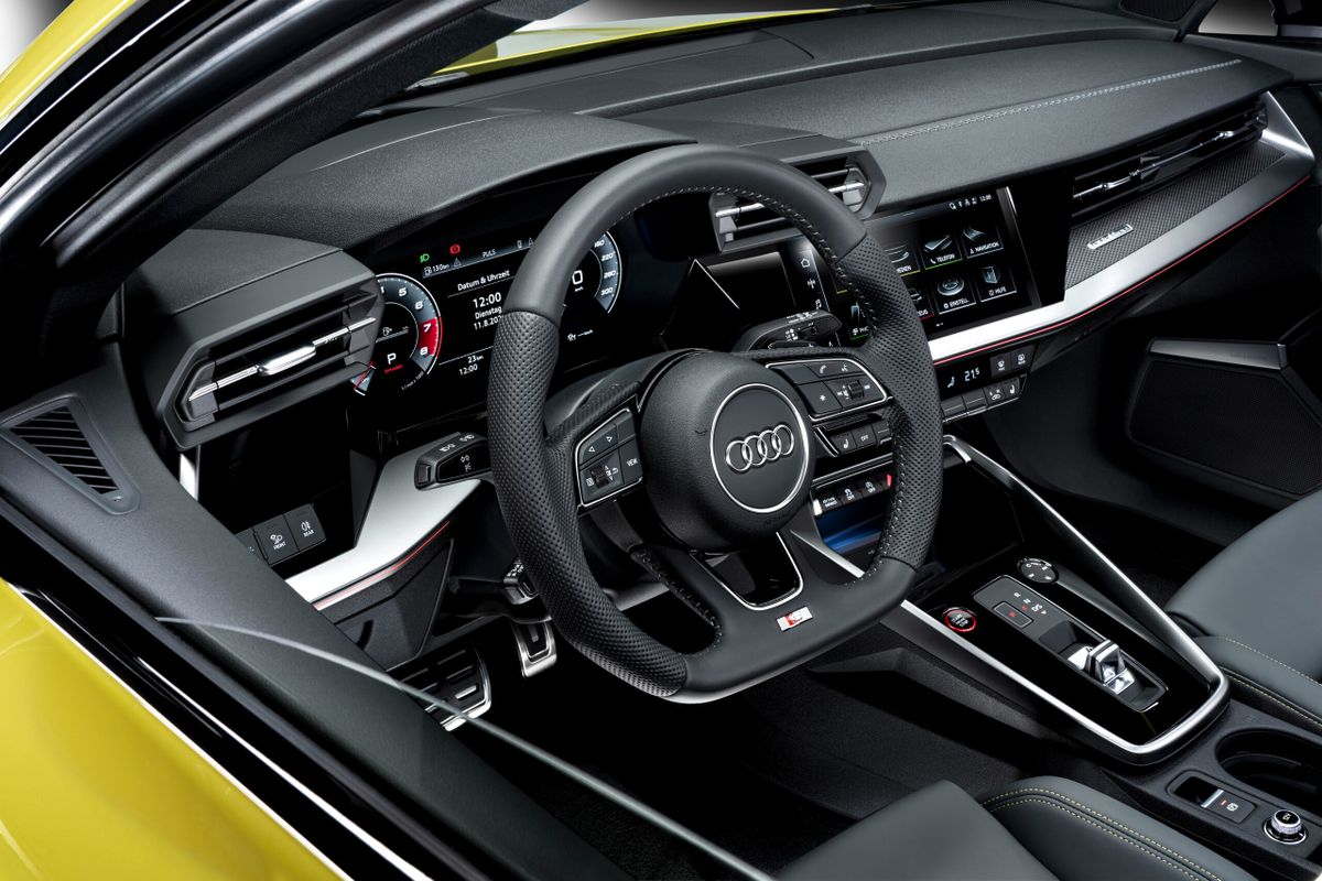 Audi S3 2020. Tableau de bord. Hatchback 5-portes, 4 génération