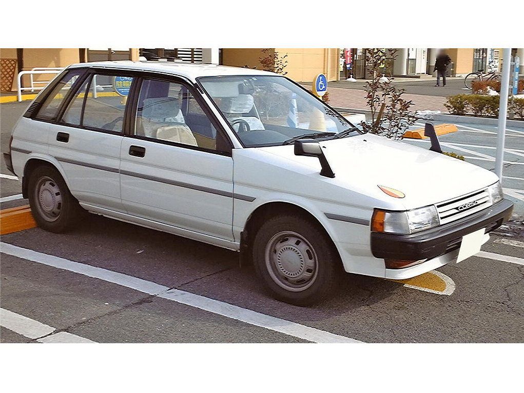 Тойота Корса 1989. Кузов, экстерьер. Мини 5 дверей, 3 поколение