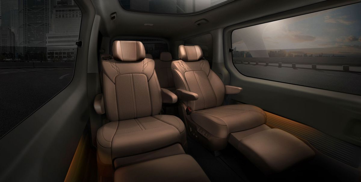 Hyundai Staria 2021. Rear seats. Minivan, 1 generation