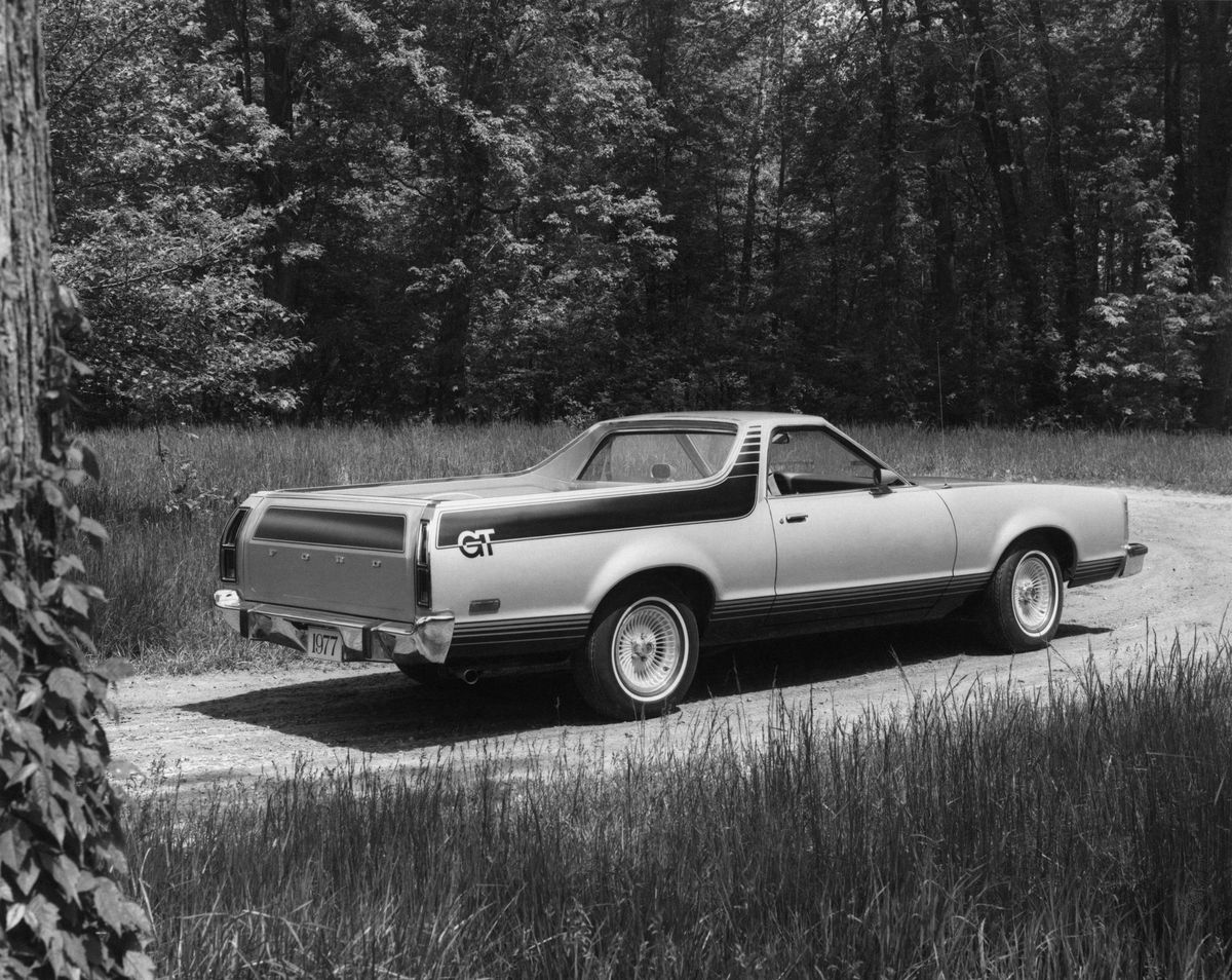 Ford Ranchero 1977. Carrosserie, extérieur. Pick-up, 7 génération