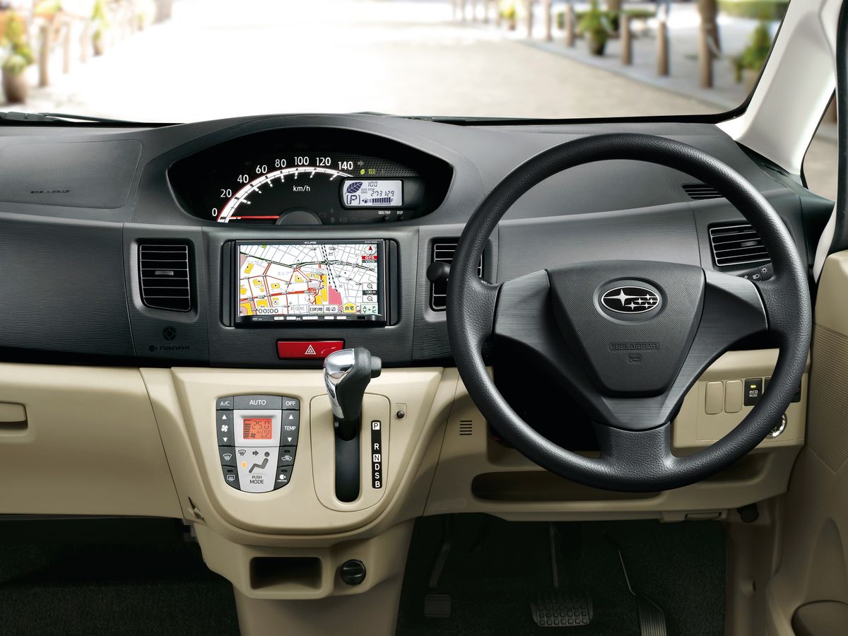 Subaru Stella 2011. Dashboard. Minivan, 2 generation