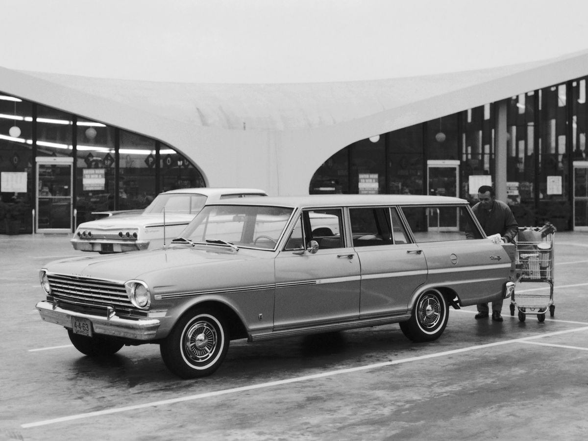 Chevrolet Nova 1965. Carrosserie, extérieur. Break 5-portes, 2 génération