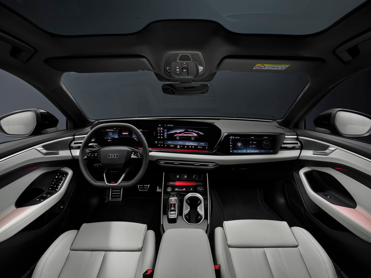 Audi A6 2025. Передние сидения. Универсал 5 дв., 6 поколение