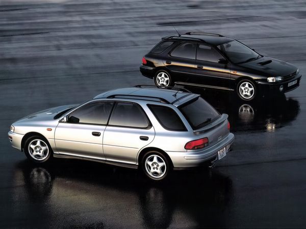 Subaru Impreza WRX 1993. Carrosserie, extérieur. Break 5-portes, 1 génération