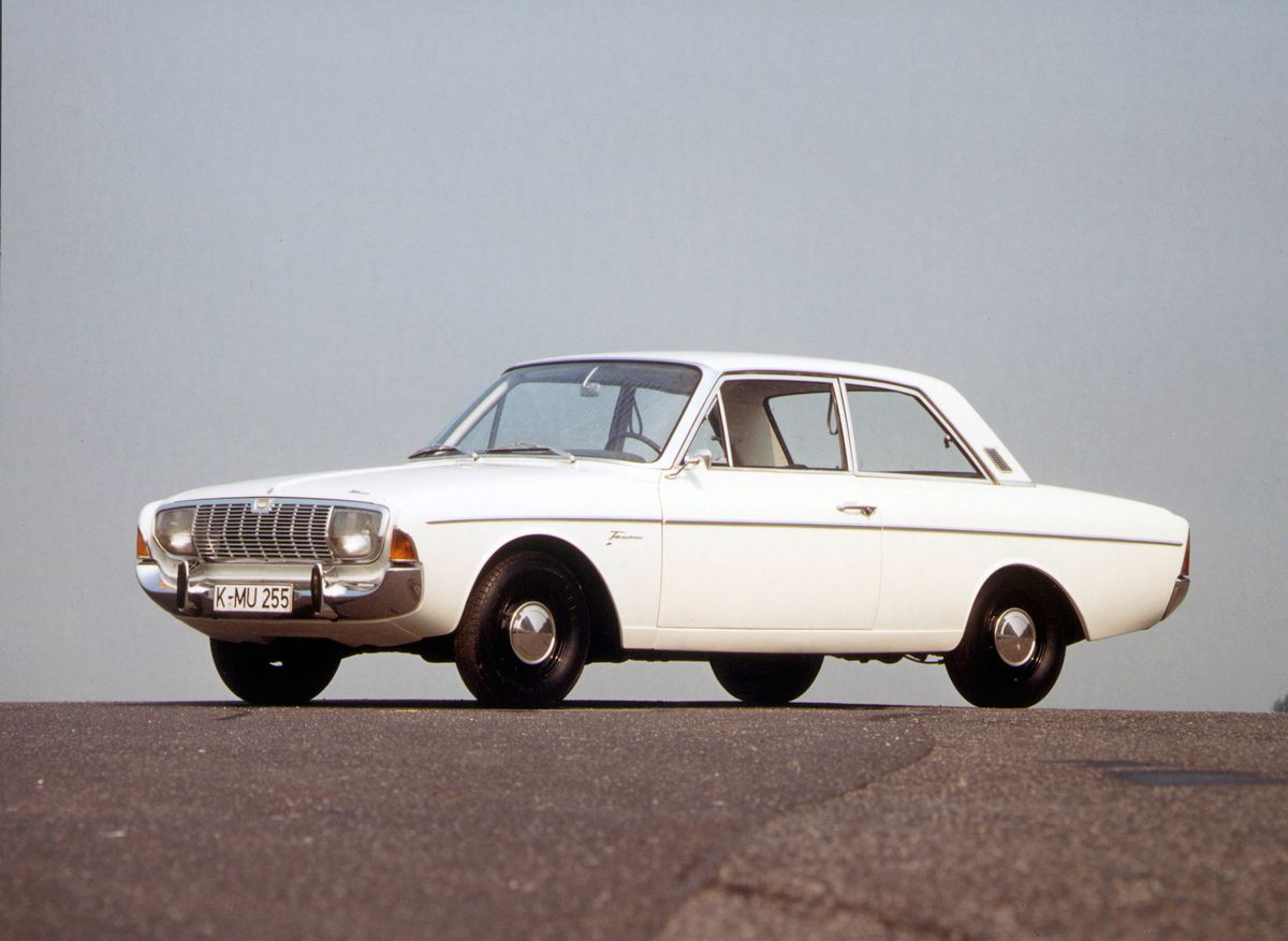 Ford Taunus 1964. Carrosserie, extérieur. Berline 2-portes, 1 génération