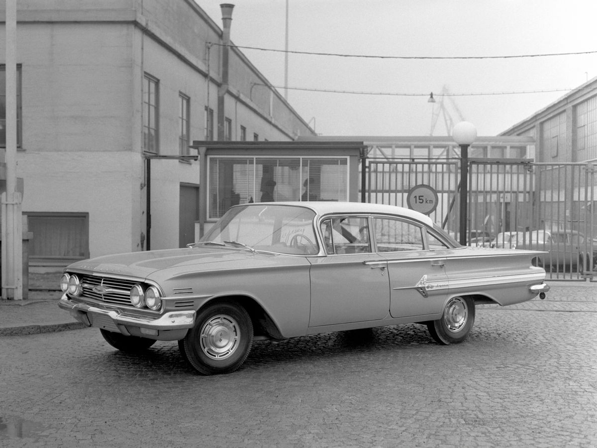 Chevrolet Impala 1958. Carrosserie, extérieur. Berline, 2 génération