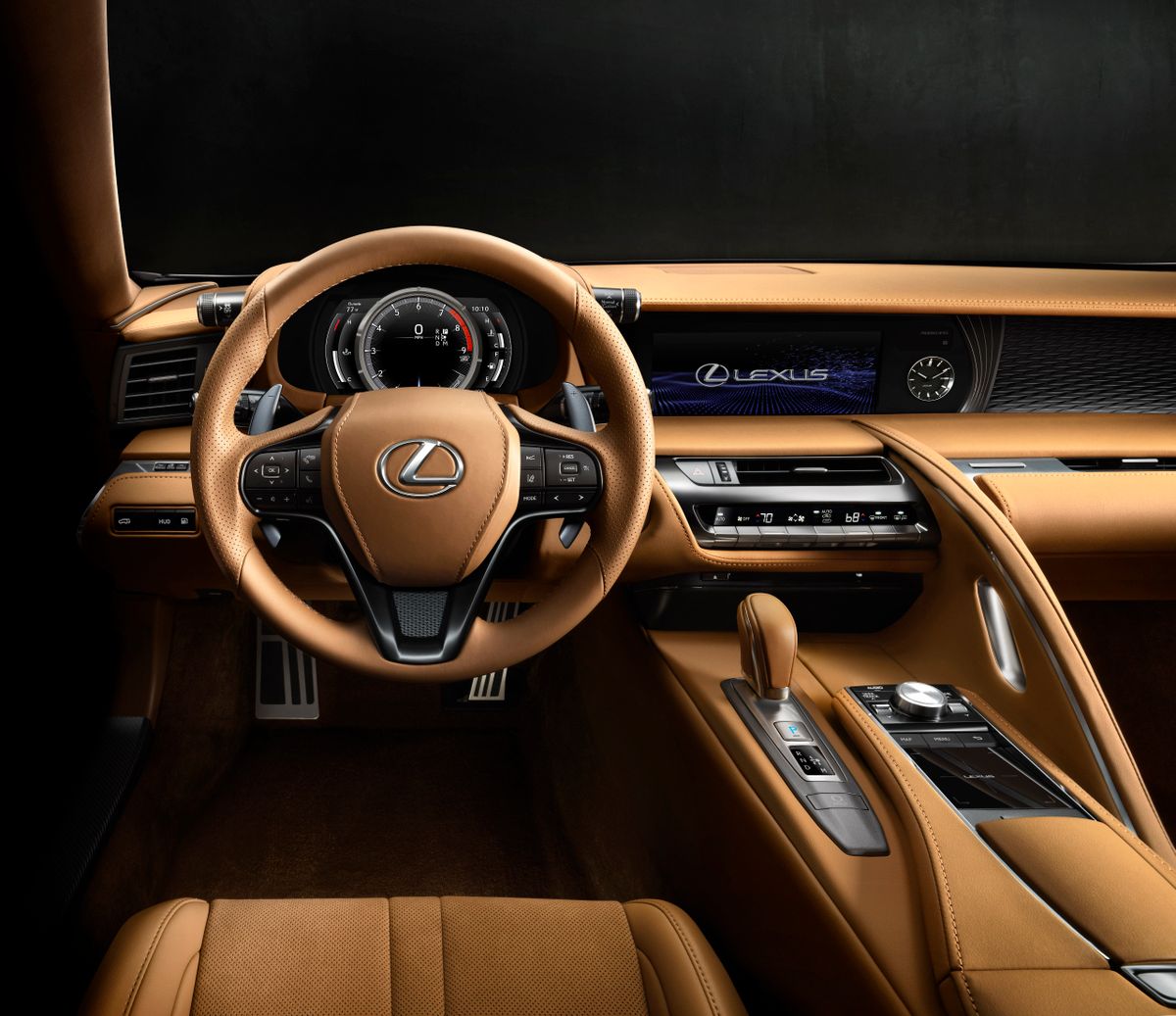Lexus LC 2017. Dashboard. Coupe, 1 generation