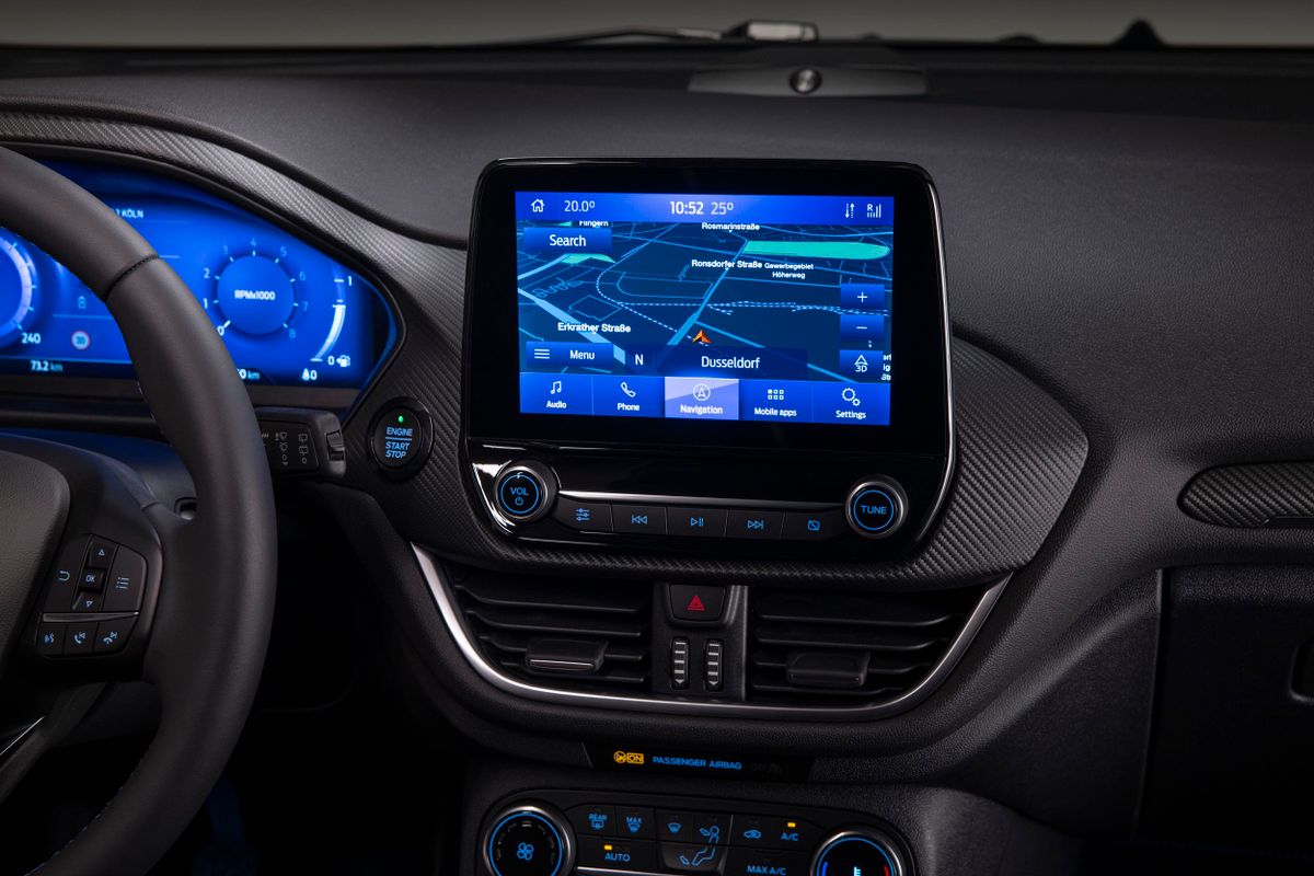 Форд Фиеста 2021. Навигационная система. Мини 5 дверей, 7 поколение, рестайлинг 1
