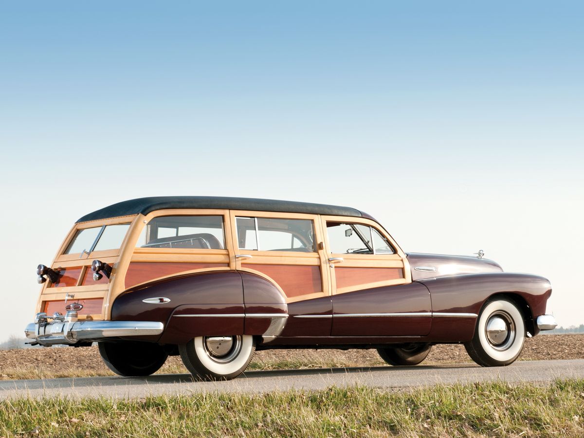 Buick Roadmaster 1942. Carrosserie, extérieur. Break 5-portes, 4 génération