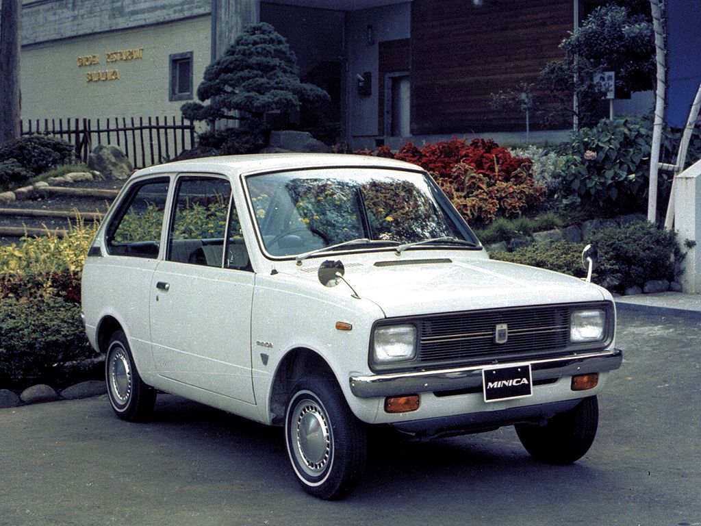 Mitsubishi Minica 1969. Carrosserie, extérieur. Mini 3-portes, 2 génération