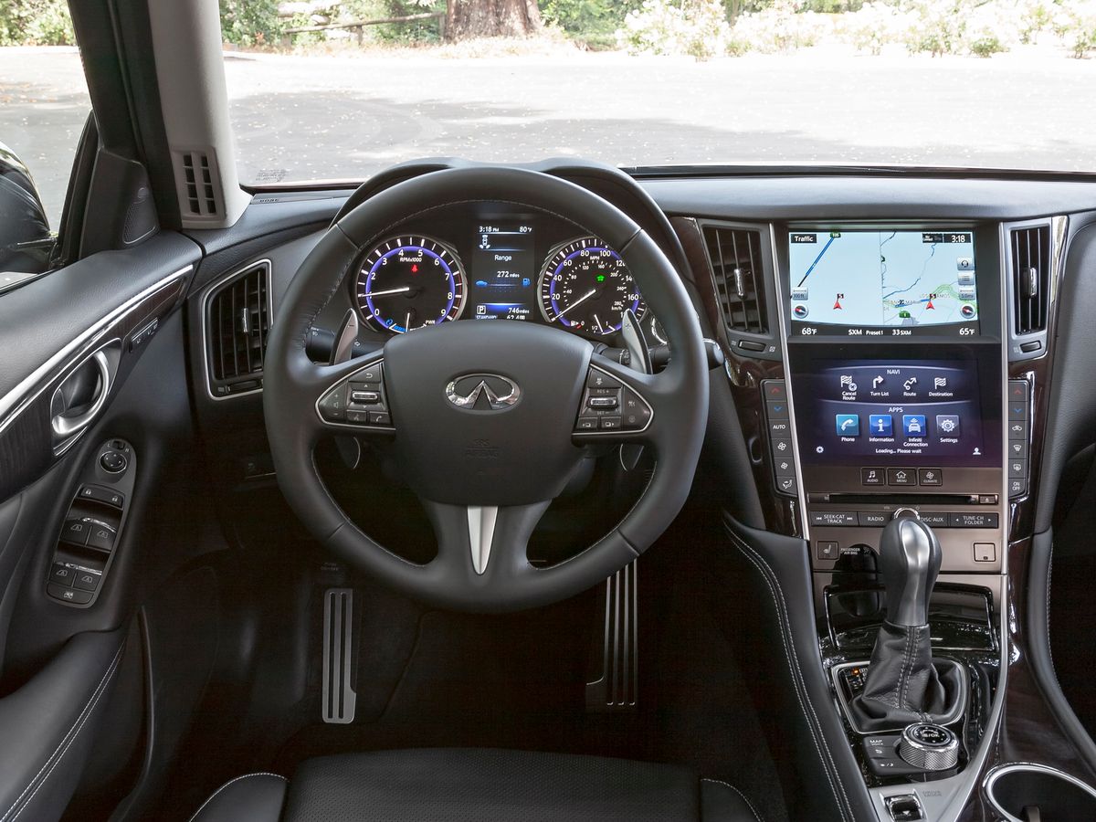 Infiniti Q50 2014. Dashboard. Sedan, 1 generation