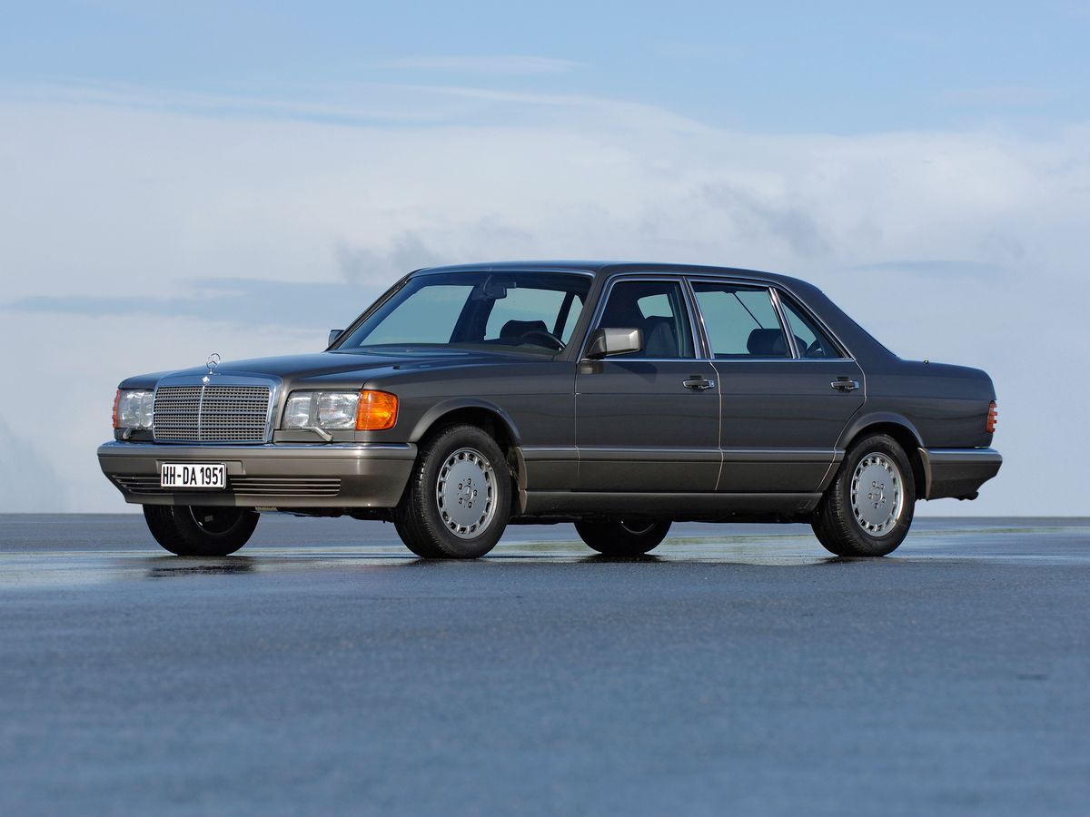 Mercedes S-Class 1985. Carrosserie, extérieur. Berline longue, 2 génération, restyling