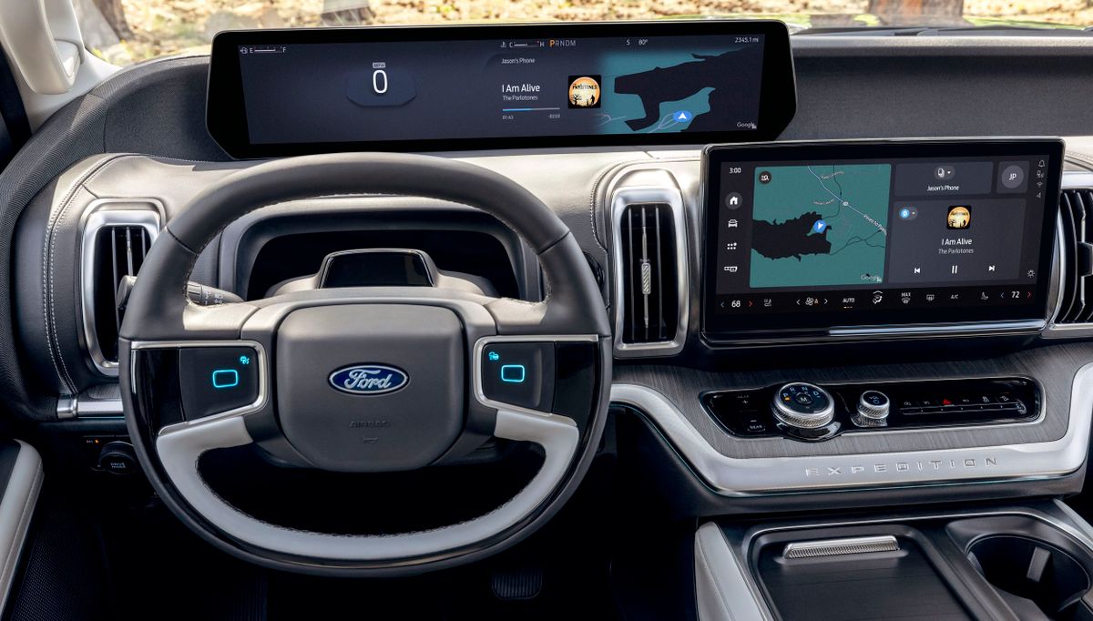 Ford Expedition 2024. Панель приборов. Внедорожник Лонг, 5 поколение