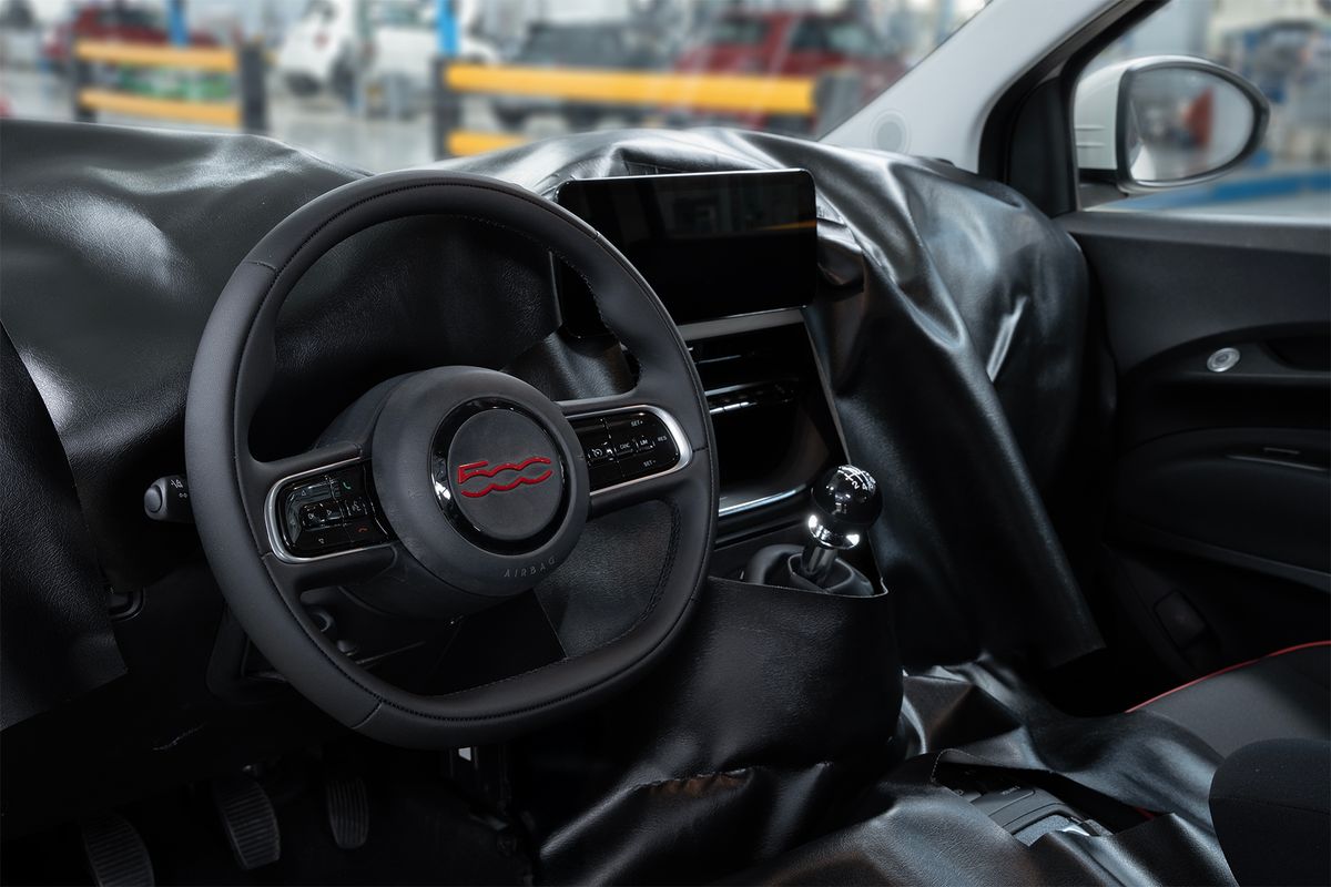 Fiat 500. Руль.