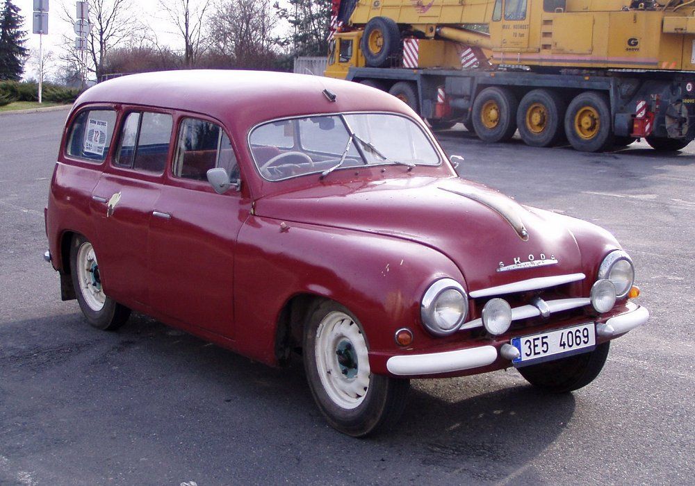Škoda 1200 1952. Carrosserie, extérieur. Break 5-portes, 1 génération