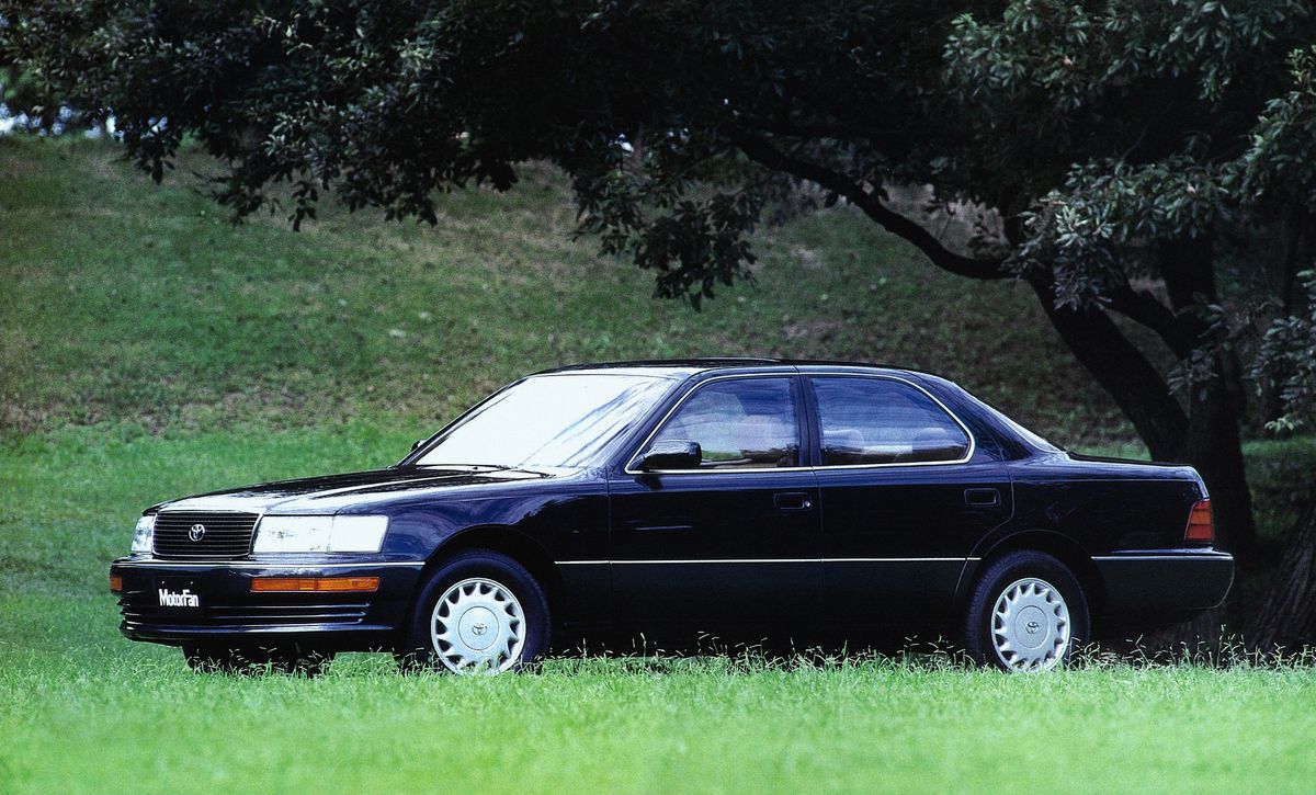 Toyota Celsior 1989. Carrosserie, extérieur. Berline, 1 génération