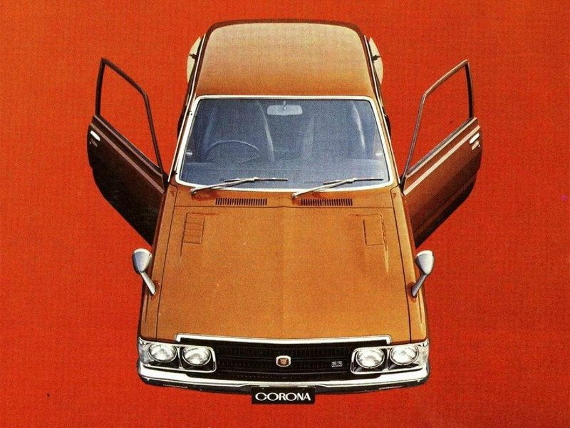 Тойота Корона 1973. Кузов, экстерьер. Седан 2 дв., 5 поколение