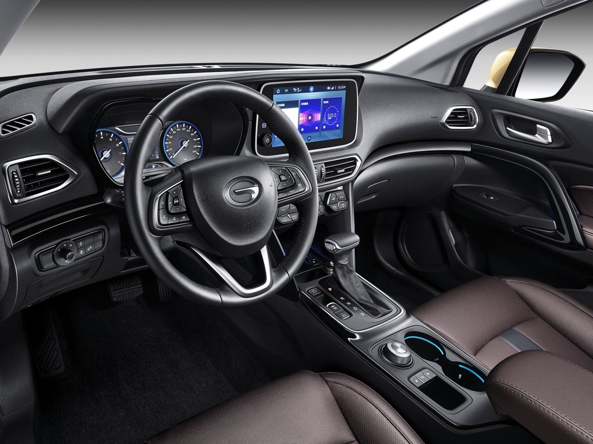 GAC GS4 2018. Front seats. SUV 5-doors, 1 generation, restyling