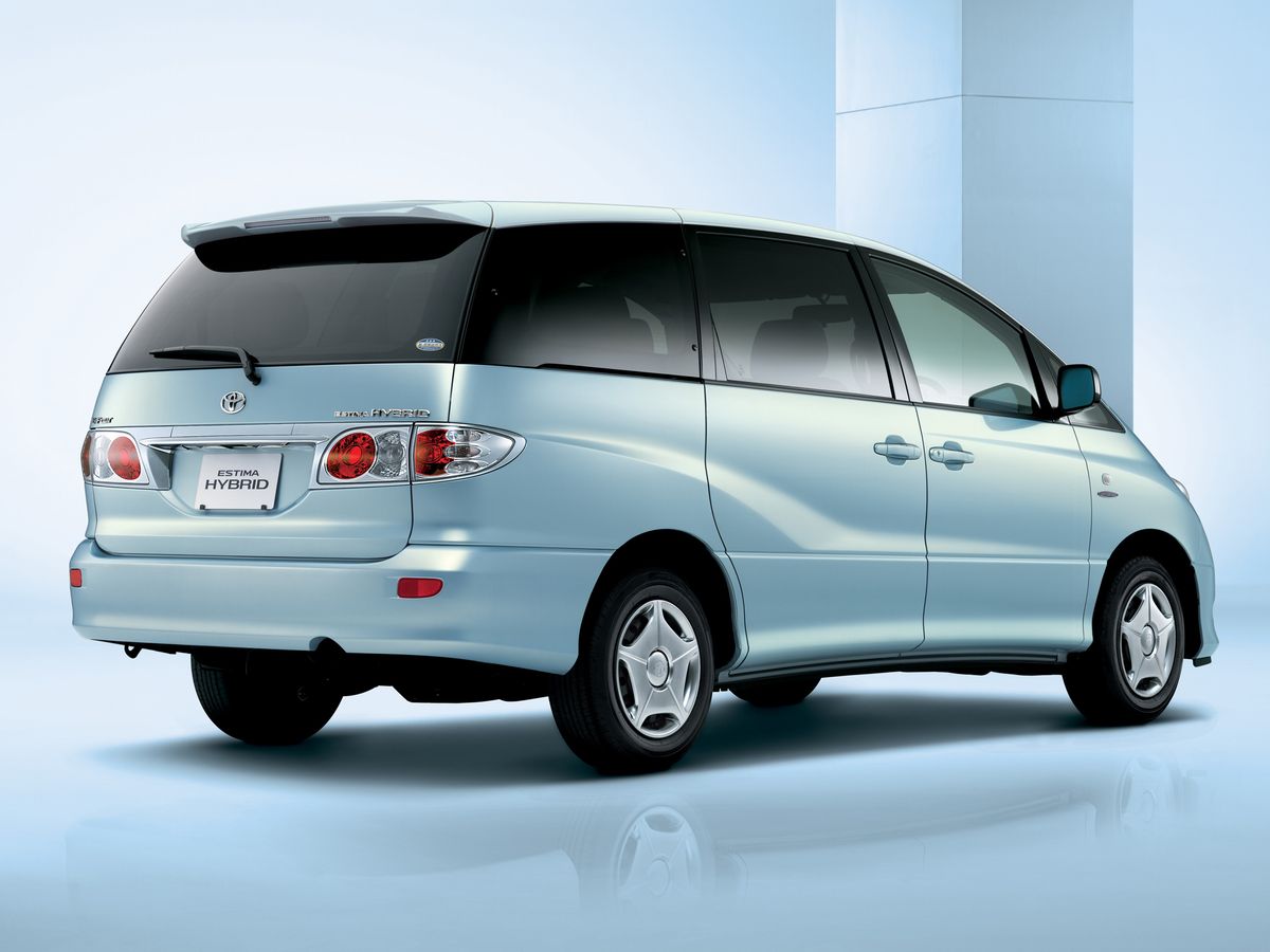 Toyota Estima 2003. Bodywork, Exterior. Minivan, 2 generation, restyling