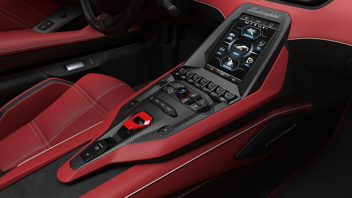 Lamborghini Countach 2021. Center console. Coupe, 2 generation
