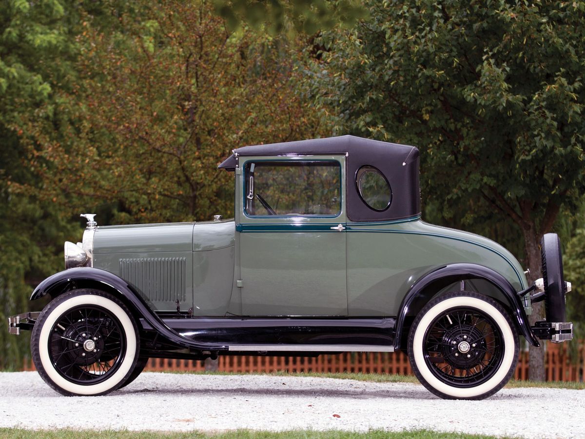פורד דגם A ‏1927. מרכב, צורה. קופה, 1 דור