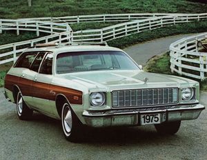 Plymouth Fury 1975. Carrosserie, extérieur. Break 5-portes, 7 génération