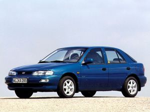 Kia Sephia 1996. Carrosserie, extérieur. Hatchback 5-portes, 1 génération, restyling