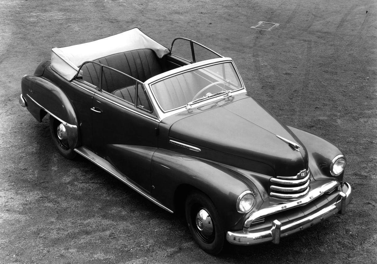 אופל קאפיטאן 1951. מרכב, צורה. קבריולט, 1 דור, שדרוג