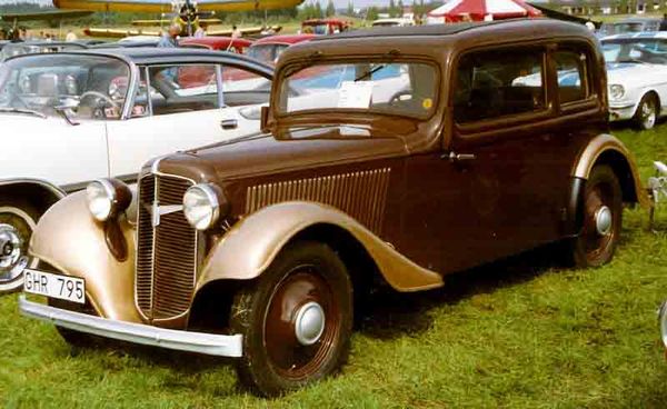 Adler Trumpf 1936. Carrosserie, extérieur. Limousine, 3 génération