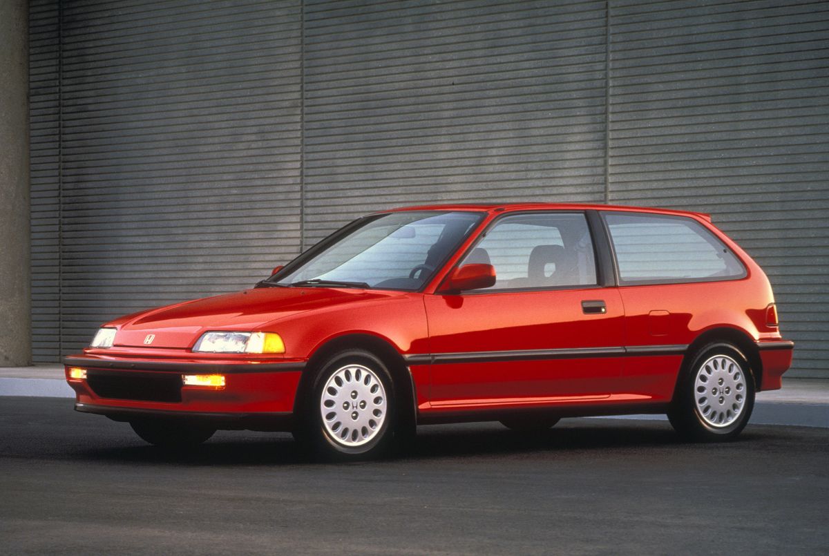 Honda Civic (USA) 1987. Bodywork, Exterior. Mini 3-doors, 4 generation