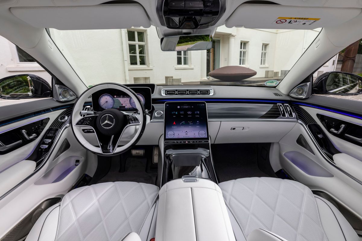 Mercedes Maybach S-Class 2021. Front seats. Sedan Long, 2 generation