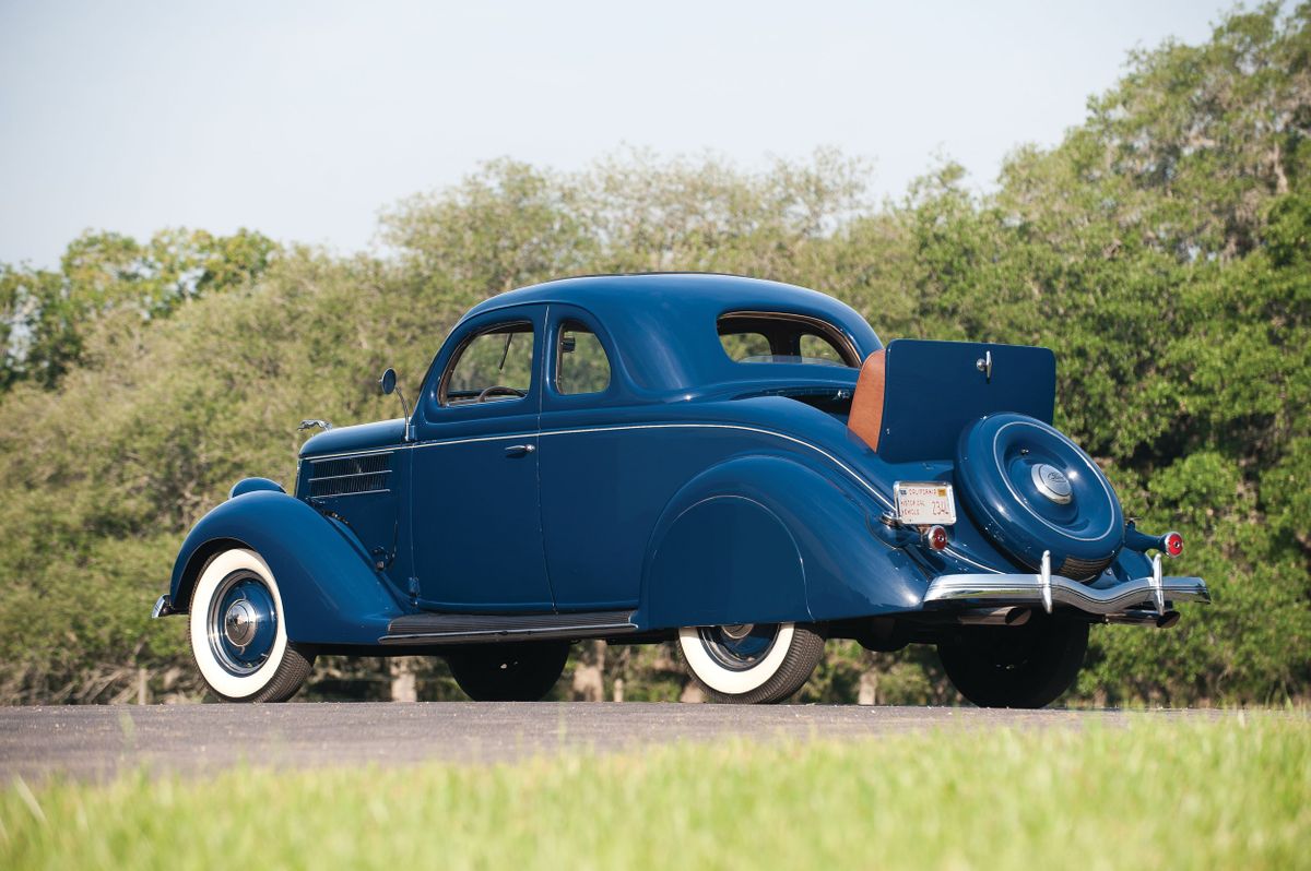 Ford V8 1936. Carrosserie, extérieur. Coupé, 2 génération