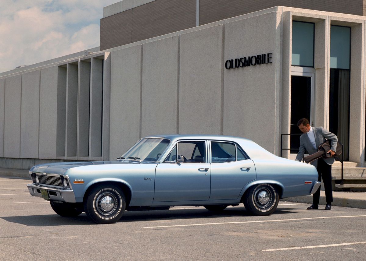 Chevrolet Nova 1967. Carrosserie, extérieur. Berline, 3 génération