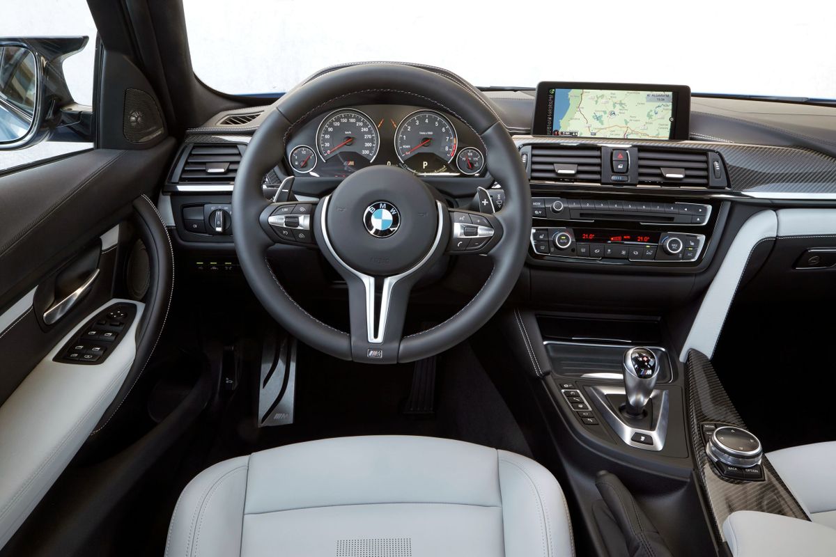 BMW M3 2014. Dashboard. Sedan, 5 generation