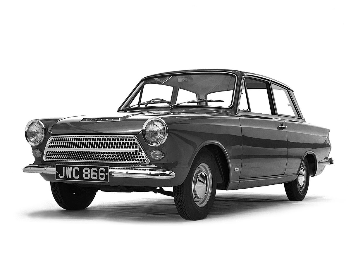 Ford Cortina 1962. Carrosserie, extérieur. Berline 2-portes, 1 génération