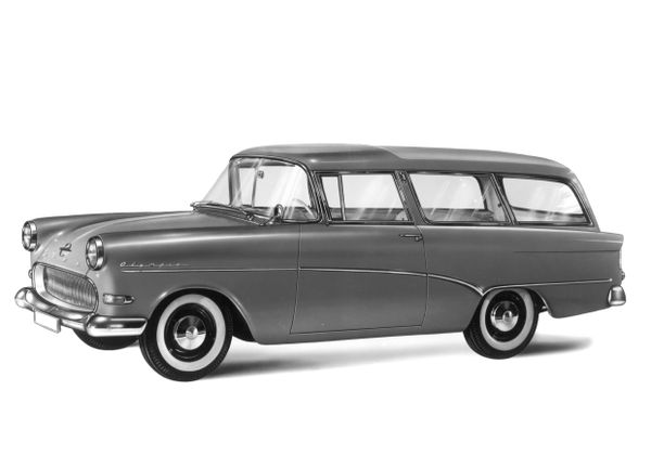 אופל אולימפיה 1957. מרכב, צורה. סטיישן 3 דלתות, 5 דור