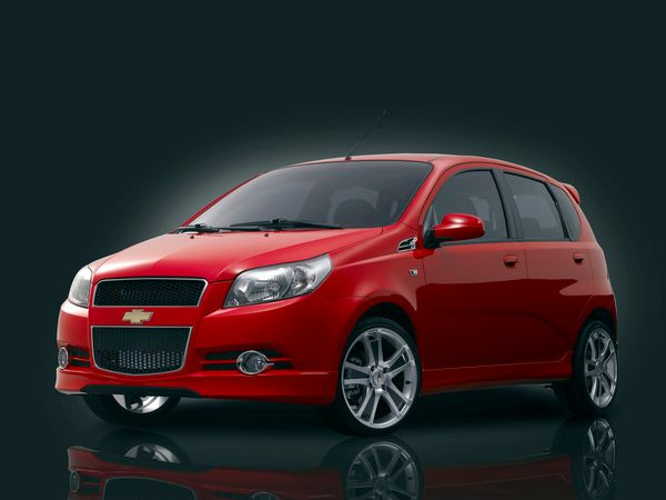 Chevrolet Aveo 2007. Carrosserie, extérieur. Mini 5-portes, 1 génération, restyling